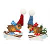 Magnet Winter Murmeltier auf Ski, 2 assortiert