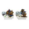 Magnet Winter Murmeltier mit Ski, 2 assortiert
