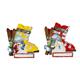 Magnet Winter Skischuh mit Ski, 2 assortiert
