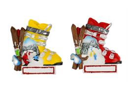 Magnet Winter Skischuh mit Ski, 2 assortiert