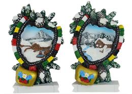 Magnet Winterlandschaft grosse Glocke assortiert