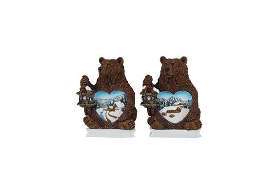 Magnet Winterlandschaft in Braunbär, 2 assortiert