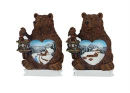 Magnet Winterlandschaft in Braunbär, 2 assortiert