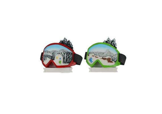 Magnet Winterlandschaft in Skibrille, 2 assortiert