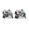 Magnet Winterlandschaft mit Almhütten, 2 assortiert
