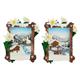 Magnet Winterlandschaft mit Edelweiss, 2 assortiert
