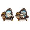 Magnet Winterlandschaft mit Eule, 2 assortiert