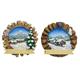 Magnet Winterlandschaft mit Holzrahmen, 2 assortiert