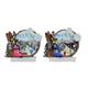 Magnet Winterlandschaft mit Skischuh mit Ski, 2 assortiert