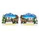 Magnet Winterlandschaft mit Steinbock und Tanne, 2 assortiert