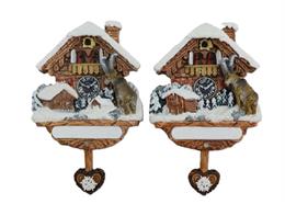 Magnet Wintermotiv mit Steinbock 2 ass.