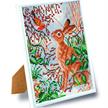 Majestueux lièvre & rouge-gorge, image 21x25cm avec cadre Crystal Art | Bild 2