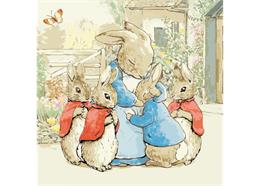 Malen nach Zahlen Bild-Set 50x50cm "The Flopsy Bunnies, Peter and Mrs Josephine Rabbit"