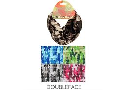 Mehrzweck Bandana Doubleface Camouflage 4 assortiert