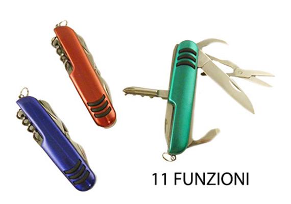 Mehrzweckmesser mit 11 Funktionen, 3 assortiert