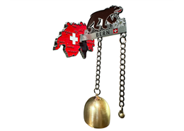Metall Magnet Bern Bär und Glocke