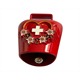 Metall Magnet Glocke Herz Schweizerkreuz mit Edelweiss