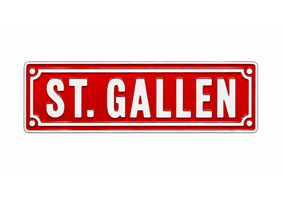 Metall Magnet Schild St. Gallen