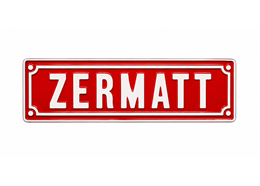Metall Magnet Schild Zermatt