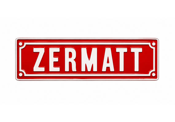 Metall Magnet Schild Zermatt