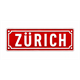 Metall Magnet Schild Zürich