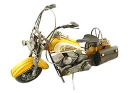 Metall Motorrad gelb
