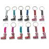 Metall-Schlüsselanhänger Skischuh, 2x3cm 12 assortiert