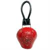 Metallglocke mittel rund rot, 13.0 cm