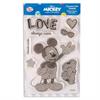 Mickey Mouse, set de tampons Crystal Art A6