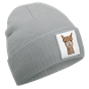 Mütze Alpaka graublau
