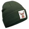 Mütze Blumenhirsch olive grün