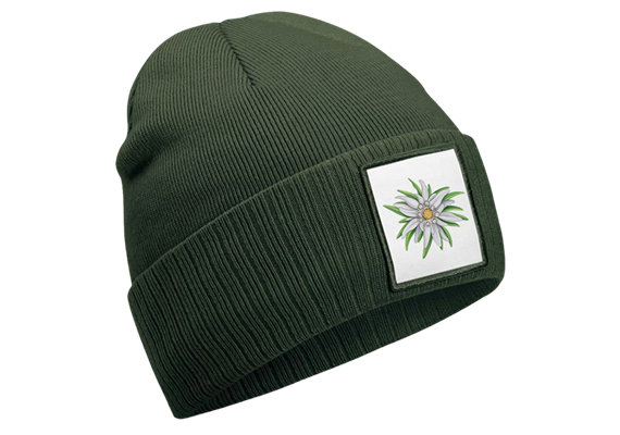 Mütze Edelweiss olive grün