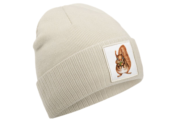 Mütze Eichhörnchen sand beige
