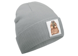 Mütze Murmeltier graublau