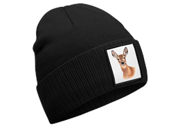 Mütze Reh schwarz