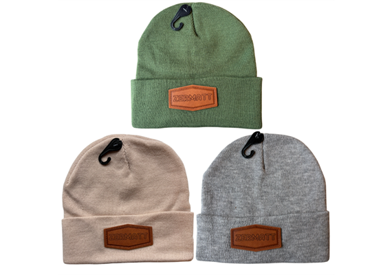 Mütze Zermatt, olive, beige, grau, 3 assortiert