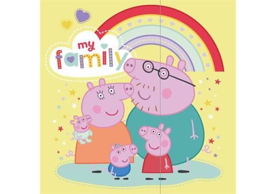 My Family, 18x18cm Crystal Art Card