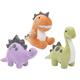 Oh, so weiche Plüsch Dinosaurier, 23cm, 4er Set assortiert