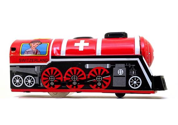 OVERLAND EXPRESS, Blech Zug mit Heidi und Peter, 16.5 cm lang mit Sound