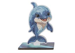 Ozean Delfin, Crystal Art Buddy, ca. 11x8cm