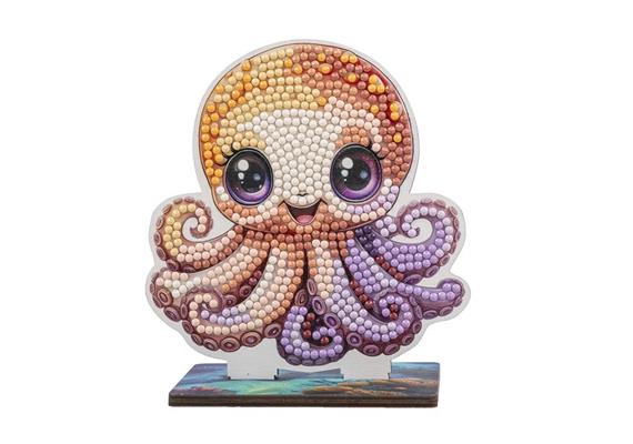 Ozean Oktopus, Crystal Art Buddy, ca. 11x8cm