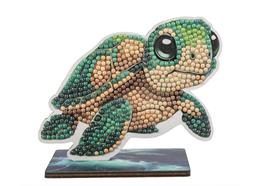 Ozean Schildkröte, Crystal Art Buddy, ca. 11x8cm