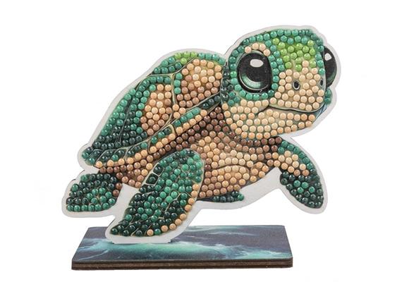 Ozean Schildkröte, Crystal Art Buddy, ca. 11x8cm