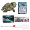 Ozean Schildkröte, Crystal Art Buddy, ca. 11x8cm | Bild 4