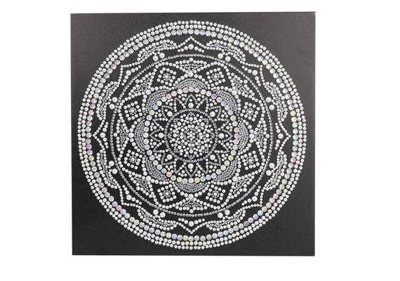 Paon à fleurs, 30x30cm Crystal Art Kit