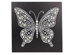 Paon à fleurs, 30x30cm Crystal Art Kit