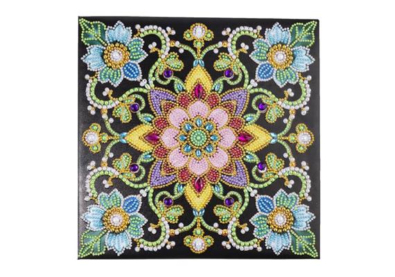 Paon à fleurs, 30x30cm Crystal Art Kit