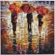 Peinture par numéros set d'images 30x30cm, "sous la pluie"