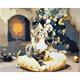 Peinture par numéros set d'images 40x50cm, "chat festif"