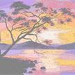 Peinture par numéros set d'images 40x50cm, "coucher de soleil" | Bild 4